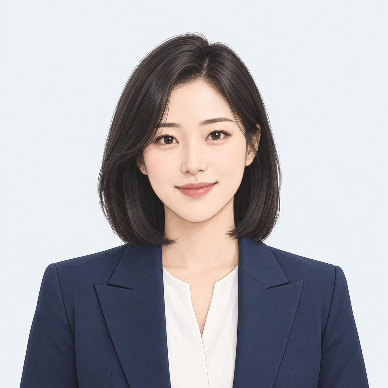 배은경 대표 소개용 여성 캐릭터