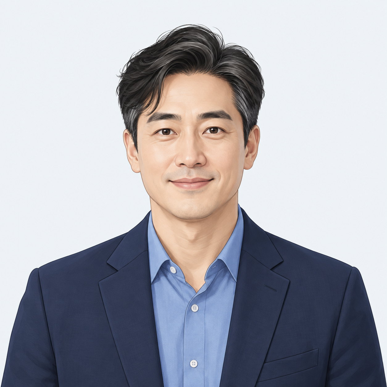 윤태호 이사 소개용 남성 캐릭터